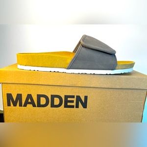 Madden Men’s Grey Suede Sandals